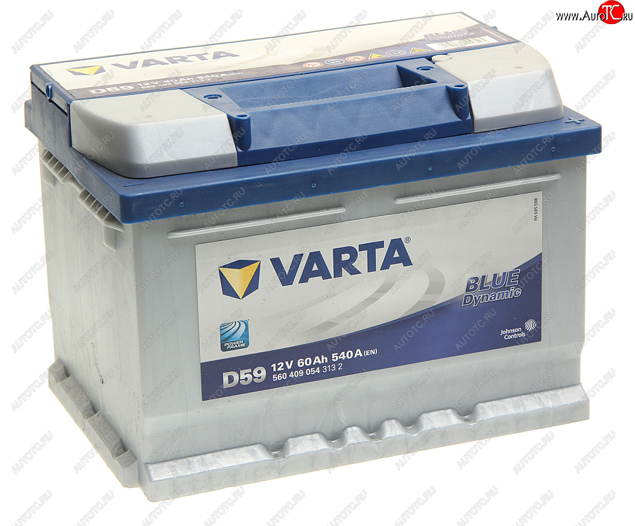 13 899 р. Аккумулятор VARTA Blue Dynamic 60Ач обратная полярность, низкий VARTA 6ст60(0) d59  с доставкой в г. Вологда