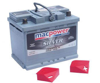 9 499 р. Аккумулятор MACPOWER 60Ач обратная полярность MACPOWER 6ст60(0) smf56068  с доставкой в г. Вологда. Увеличить фотографию 3