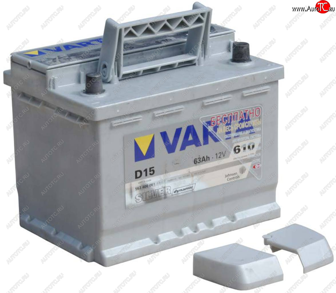 14 599 р. Аккумулятор VARTA Silver Dynamic 63Ач обратная полярность VARTA 6ст63(0) d15  с доставкой в г. Вологда