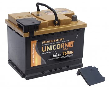 10 399 р. Аккумулятор UNICORN Gold 66Ач обратная полярность UNICORN 6ст66(0)  с доставкой в г. Вологда. Увеличить фотографию 2