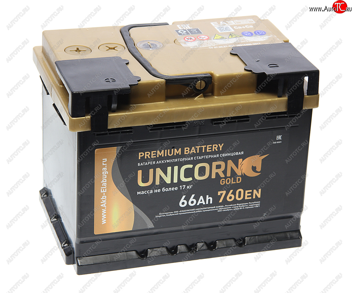 10 399 р. Аккумулятор UNICORN Gold 66Ач UNICORN 6ст66(1)  с доставкой в г. Вологда