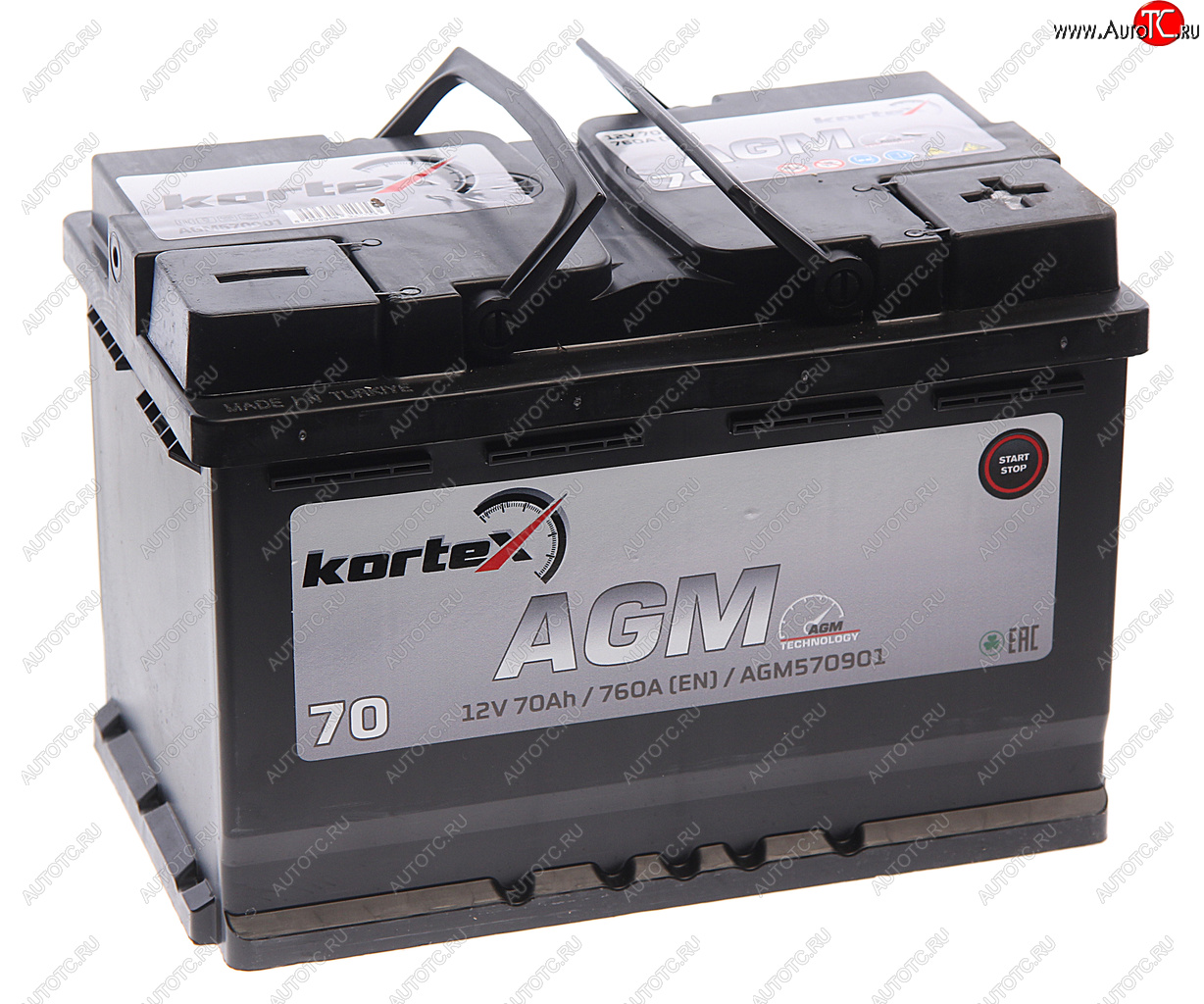 23 399 р. Аккумулятор KORTEX AGM 70Ач обратная полярность KORTEX 6ст70(0) agm570901  с доставкой в г. Вологда
