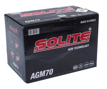 25 599 р. Аккумулятор SOLITE AGM 70Ач обратная полярность SOLITE 6ст70(0) agm70l  с доставкой в г. Вологда. Увеличить фотографию 4