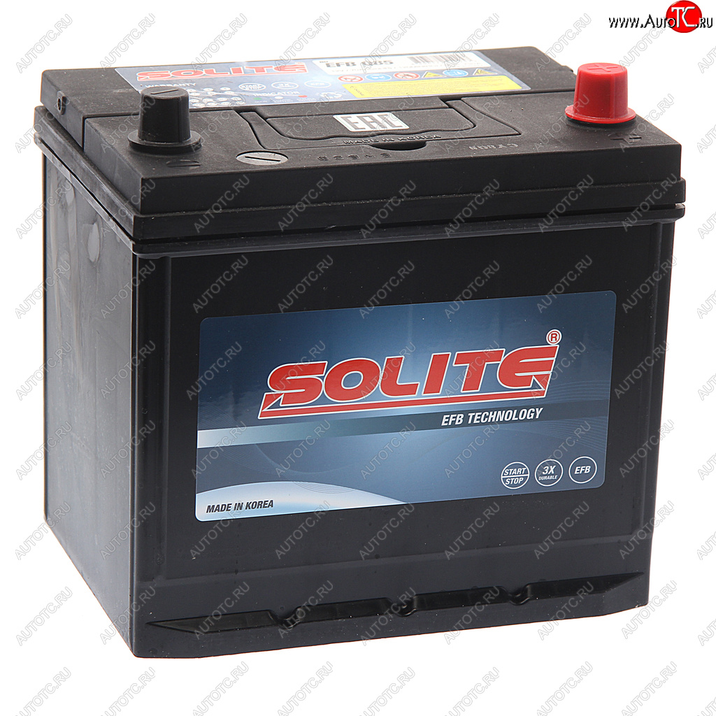 15 599 р. Аккумулятор SOLITE EFB Asia 70Ач обратная полярность SOLITE 6ст70(0) q85l  с доставкой в г. Вологда