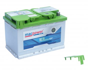 15 599 р. Аккумулятор MACPOWER EFB 72Ач обратная полярность MACPOWER 6ст72(0) smf54523  с доставкой в г. Вологда. Увеличить фотографию 2