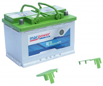 15 599 р. Аккумулятор MACPOWER EFB 72Ач обратная полярность MACPOWER 6ст72(0) smf54523  с доставкой в г. Вологда. Увеличить фотографию 3