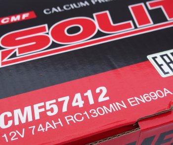14 299 р. Аккумулятор SOLITE 74Ач обратная полярность SOLITE 6ст74(0) cmf 57412  с доставкой в г. Вологда. Увеличить фотографию 4
