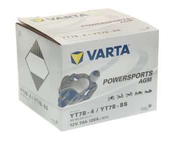 5 249 р. Аккумулятор VARTA MOTO AGM 7Ач VARTA 6ст7 507 901 012 (yt7b-4(bs))  с доставкой в г. Вологда. Увеличить фотографию 2