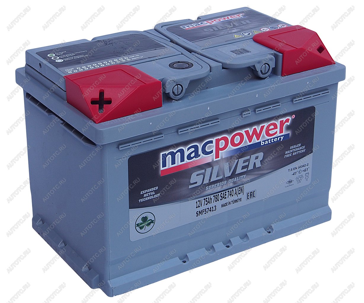 12 599 р. Аккумулятор MACPOWER 75Ач MACPOWER 6ст75(1) smf57413  с доставкой в г. Вологда