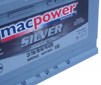 12 599 р. Аккумулятор MACPOWER 75Ач MACPOWER 6ст75(1) smf57413  с доставкой в г. Вологда. Увеличить фотографию 3