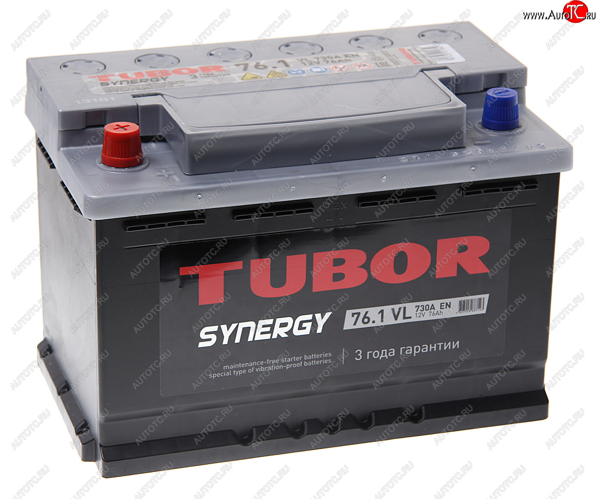 12 399 р. Аккумулятор TUBOR Synergy 76Ач TUBOR 6ст76(1)  с доставкой в г. Вологда