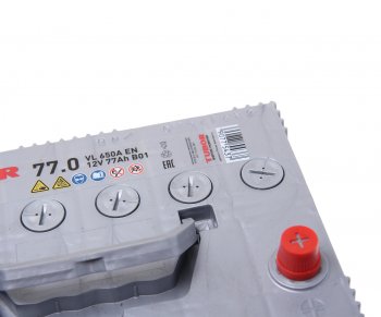 12 349 р. Аккумулятор TUBOR Asia Silver 77Ач обратная полярность TUBOR 6ст77(0) d26l  с доставкой в г. Вологда. Увеличить фотографию 2