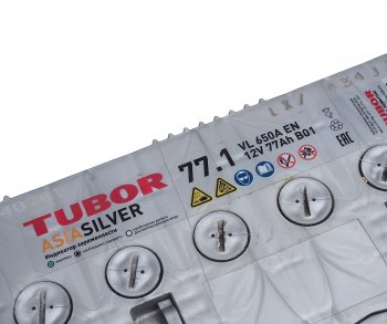 12 349 р. Аккумулятор TUBOR Asia Silver 77Ач TUBOR 6ст77(1) d26r  с доставкой в г. Вологда. Увеличить фотографию 3