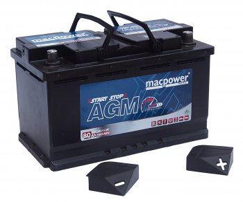 25 999 р. Аккумулятор MACPOWER AGM 80Ач обратная полярность MACPOWER 6ст80(0) 80agm58515  с доставкой в г. Вологда. Увеличить фотографию 3