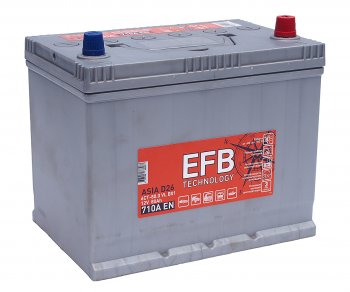 Аккумулятор TUBOR Asia EFB 80Ач обратная полярность TUBOR 6ст80(0) d26l