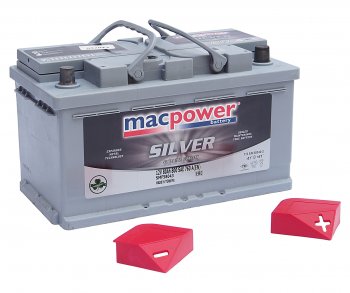 13 999 р. Аккумулятор MACPOWER 80Ач обратная полярность,низкий MACPOWER 6ст80(0) smf58827(58043)  с доставкой в г. Вологда. Увеличить фотографию 3