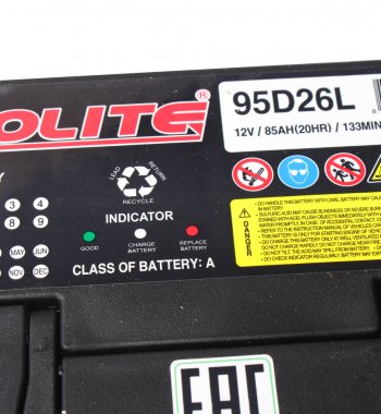 13 599 р. Аккумулятор SOLITE 85Ач обратная полярность SOLITE 6ст85(0) 95d26l  с доставкой в г. Вологда. Увеличить фотографию 2