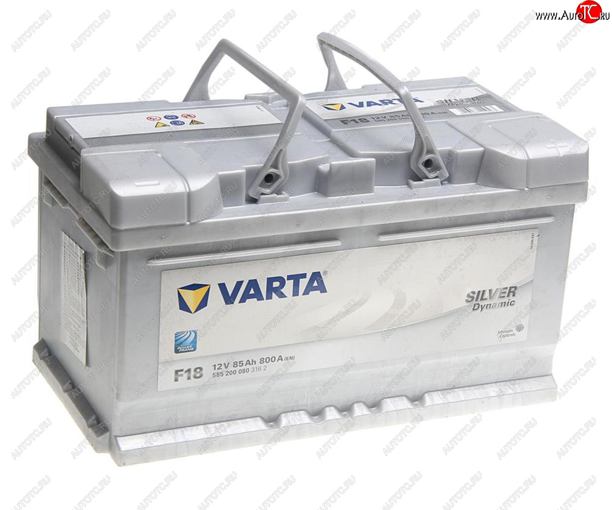 19 349 р. Аккумулятор VARTA Silver Dynamic 85Ач обратная полярность, низкий VARTA 6ст85(0) f18  с доставкой в г. Вологда