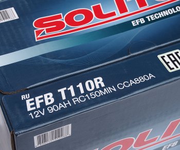 16 999 р. Аккумулятор SOLITE EFB Asia 90Ач SOLITE 6ст90(1) t110r  с доставкой в г. Вологда. Увеличить фотографию 5