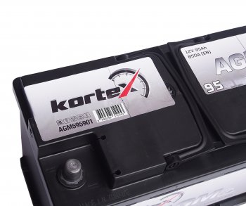 28 999 р. Аккумулятор KORTEX AGM 95Ач обратная полярность KORTEX 6ст95(0) agm595901  с доставкой в г. Вологда. Увеличить фотографию 2