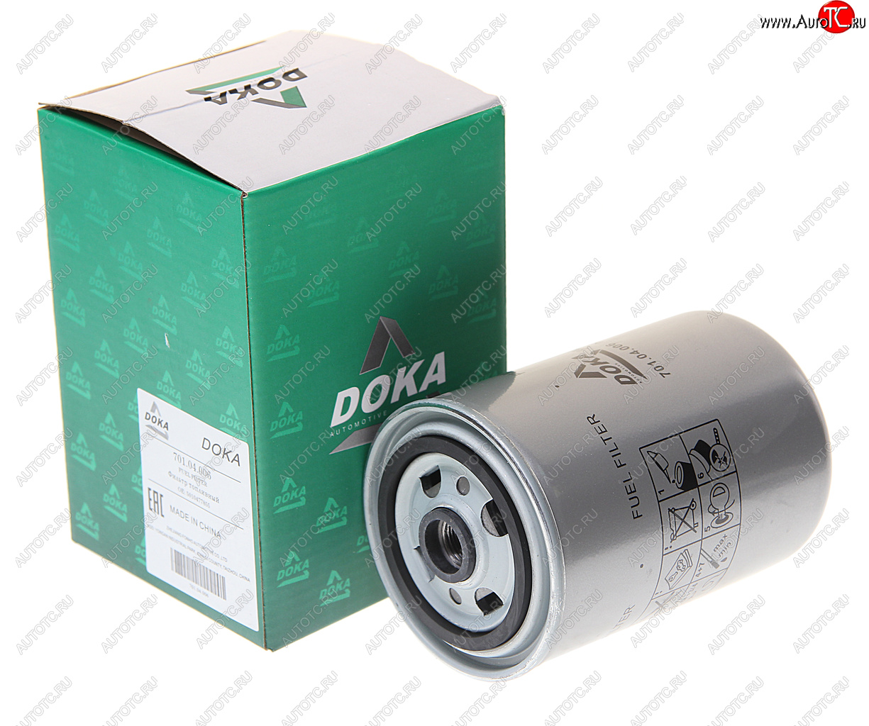 569 р. Фильтр топливный RENAULT Premium,Midlum,Kerax,ЯМЗ (дв.E-TECH ЕВРО-3) (00-) DOKA DOKA 701.04.006  с доставкой в г. Вологда