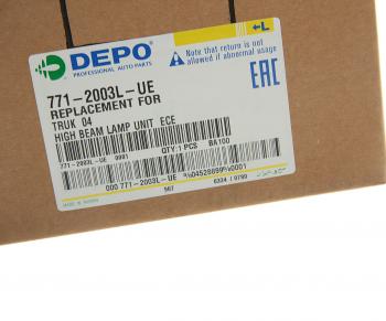 2 189 р. Фара SCANIA 4,P,G,R,T series дальнего света левая внутреняя DEPO DEPO 7712003lue  с доставкой в г. Вологда. Увеличить фотографию 5