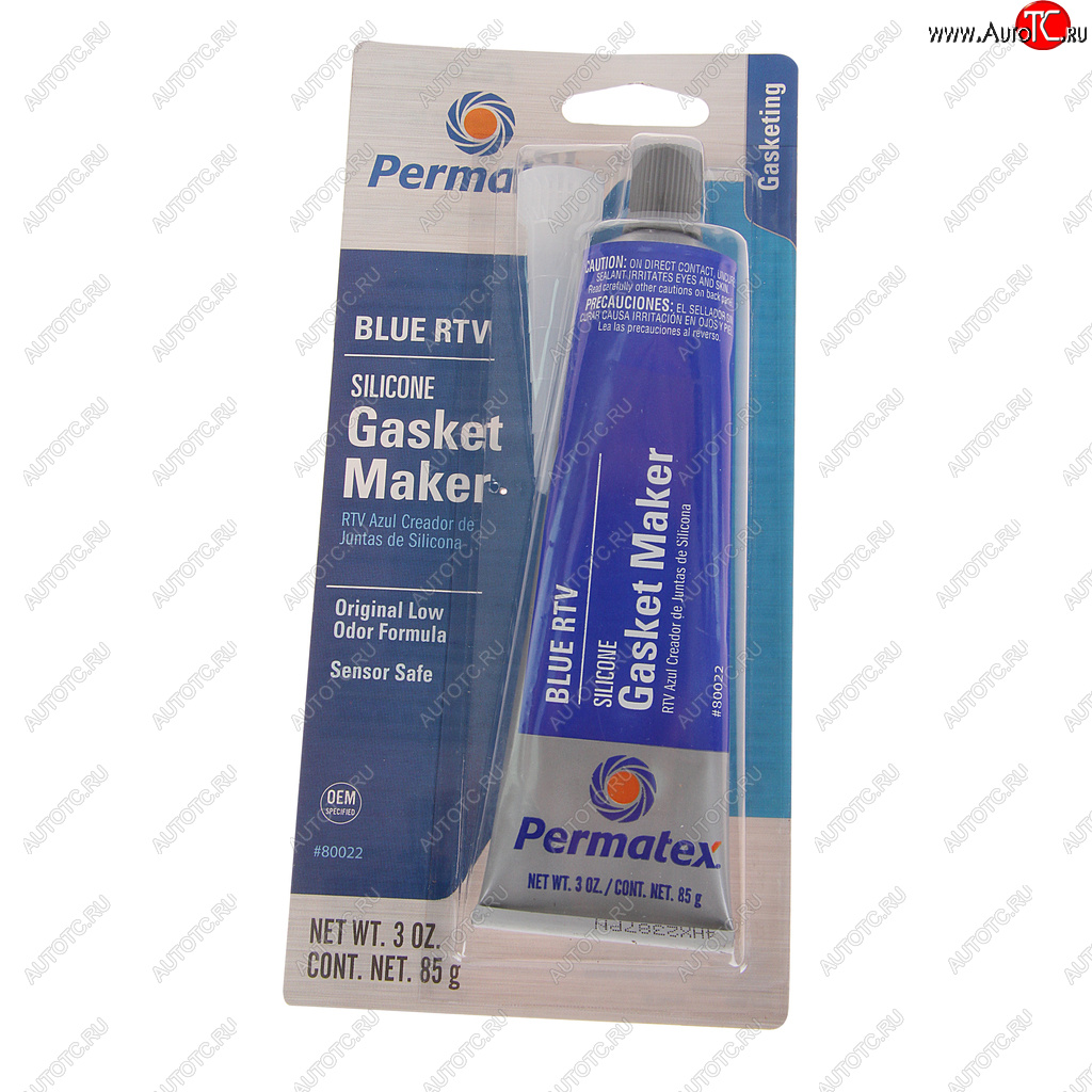 979 р. Герметик прокладка синий термостойкий 85г RTV PERMATEX PERMATEX 80022 PERMATEX 80022  с доставкой в г. Вологда