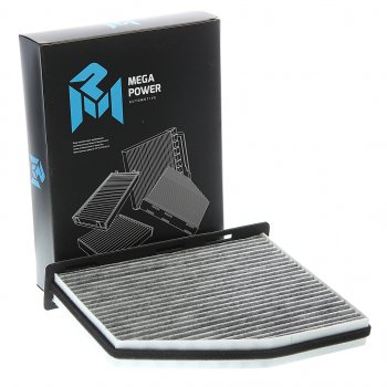 399 р. Фильтр воздушный салона VW Golf 5,Passat 6,Jetta 3 AUDI A3 SKODA Octavia (04-) угольный MEGAPOWER MEGAPOWER 810-14-015  с доставкой в г. Вологда. Увеличить фотографию 2