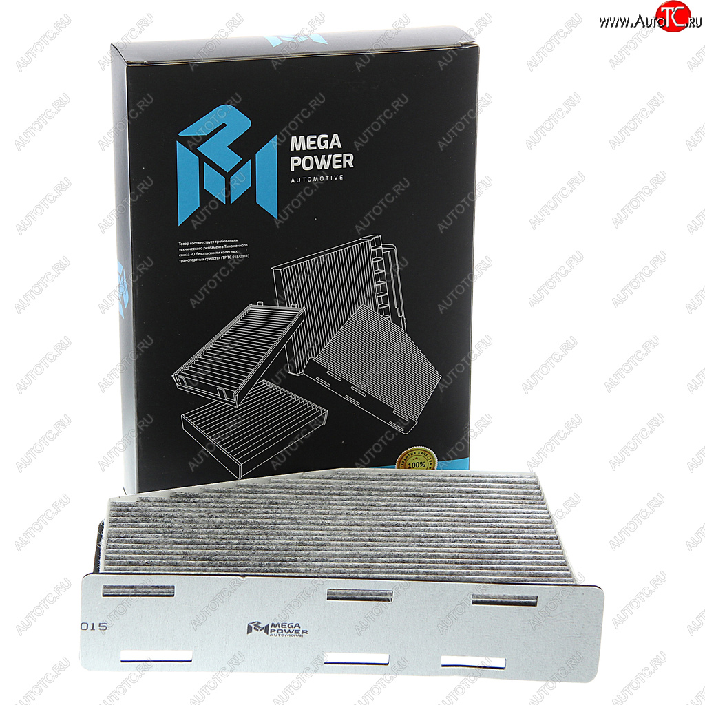399 р. Фильтр воздушный салона VW Golf 5,Passat 6,Jetta 3 AUDI A3 SKODA Octavia (04-) угольный MEGAPOWER MEGAPOWER 810-14-015  с доставкой в г. Вологда