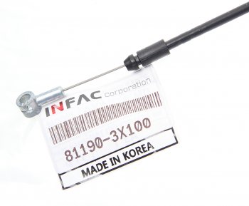 221 р. Трос капота HYUNDAI Elantra (11-) KIA Ceed (12-) (от замка) INFAC INFAC 81190-3x100  с доставкой в г. Вологда. Увеличить фотографию 2