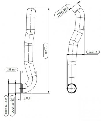 13 349 р. Глушитель VOLVO (ЕВРО-5) DINEX DINEX 81733 DINEX 81733  с доставкой в г. Вологда. Увеличить фотографию 2