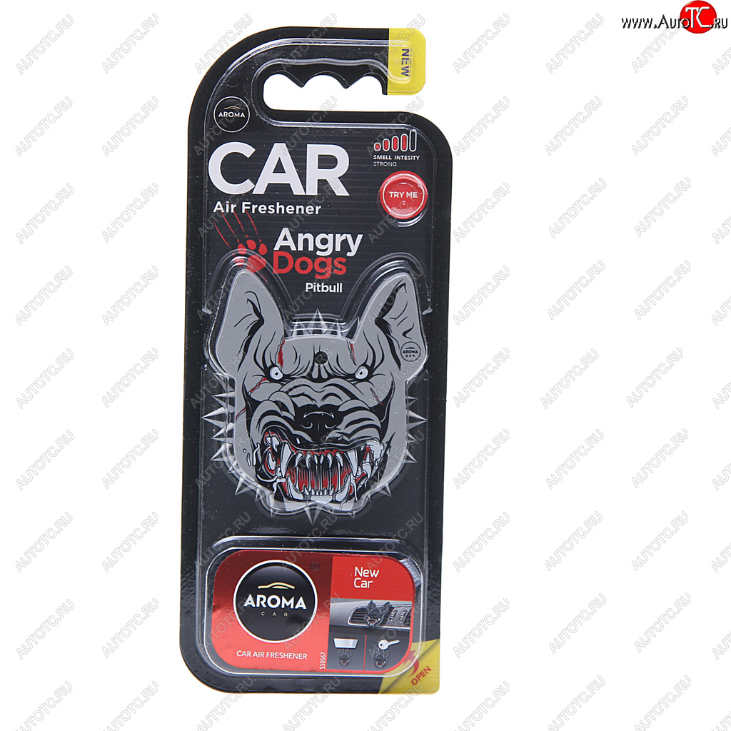 294 р. Ароматизатор на дефлектор полимерный (new car) Angry Dogs AROMA CAR AROMA CAR 83184  с доставкой в г. Вологда