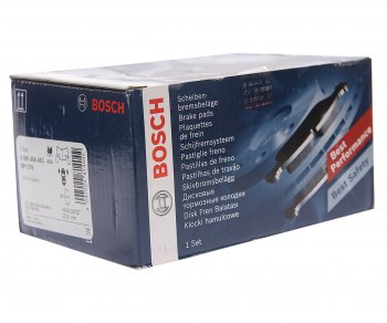 4 399 р. Колодки тормозные передние (4шт.) BOSCH Fiat Doblo 263 дорестайлинг (2010-2015)  с доставкой в г. Вологда. Увеличить фотографию 2