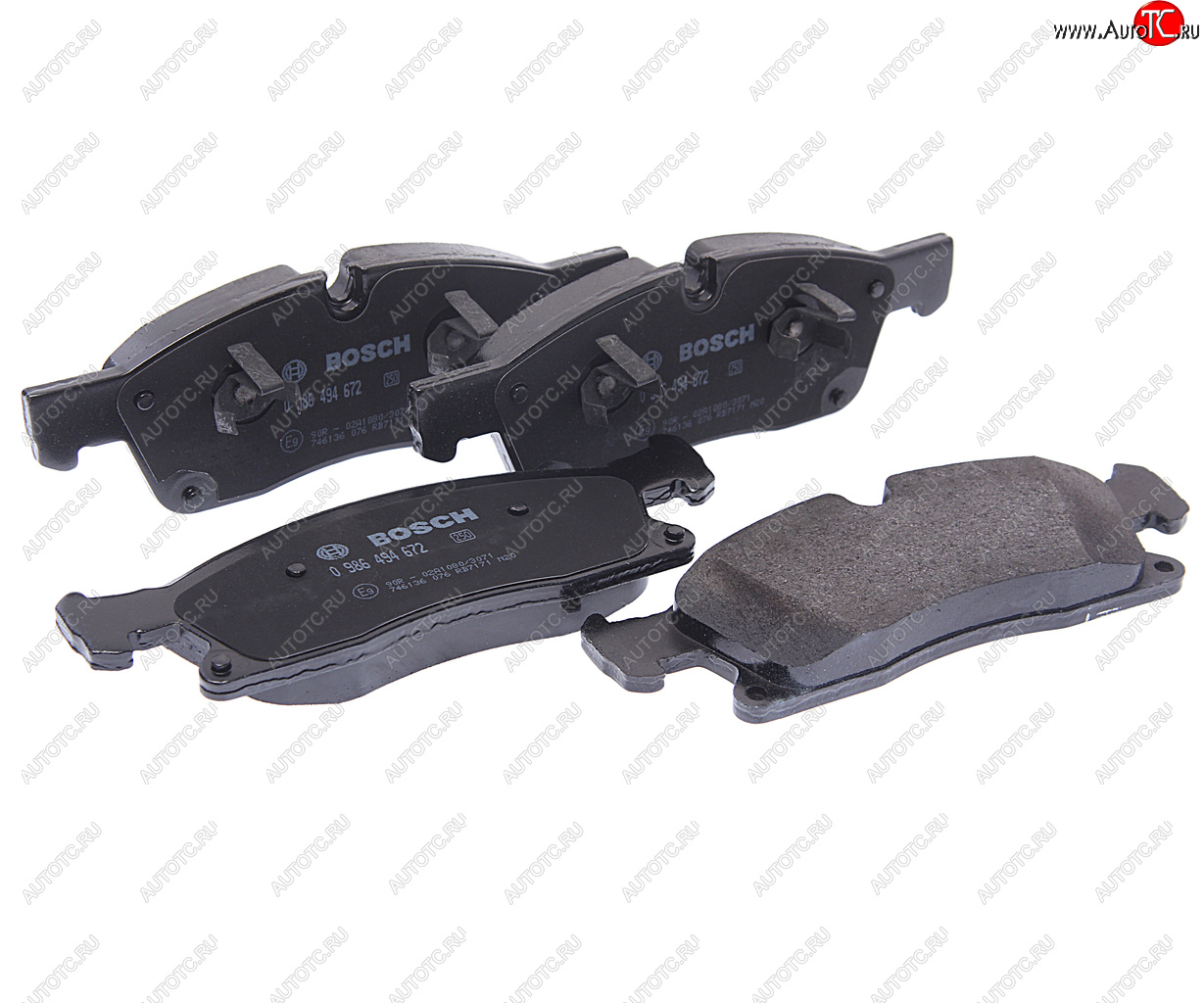 5 249 р. Колодки тормозные передние (4шт.) BOSCH Mercedes-Benz ML class W166 (2011-2015)  с доставкой в г. Вологда
