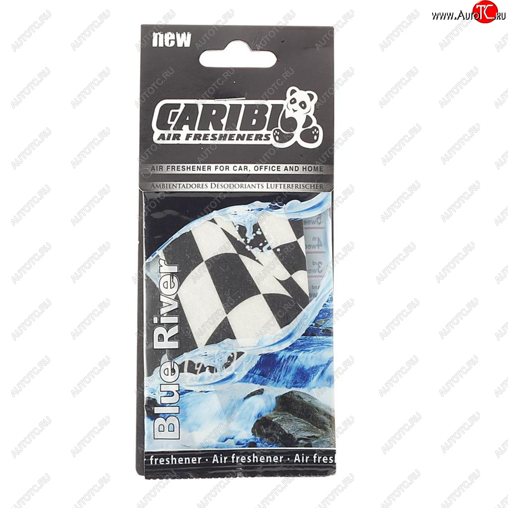 93 р. Ароматизатор подвесной пластина (голубая река) Formula-1 CARIBI CARIBI 91541  с доставкой в г. Вологда