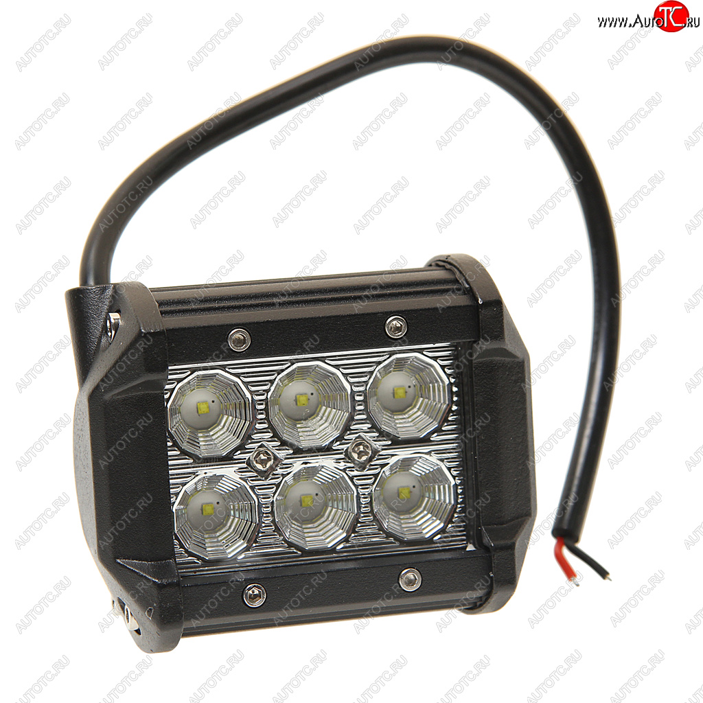 1 149 р. Балка светодиодная 1224V 18W (6 светодиодов) 100х85х65мм (ближний свет) двухрядная LED LT LED TECHNOLOGY 9-18f  с доставкой в г. Вологда
