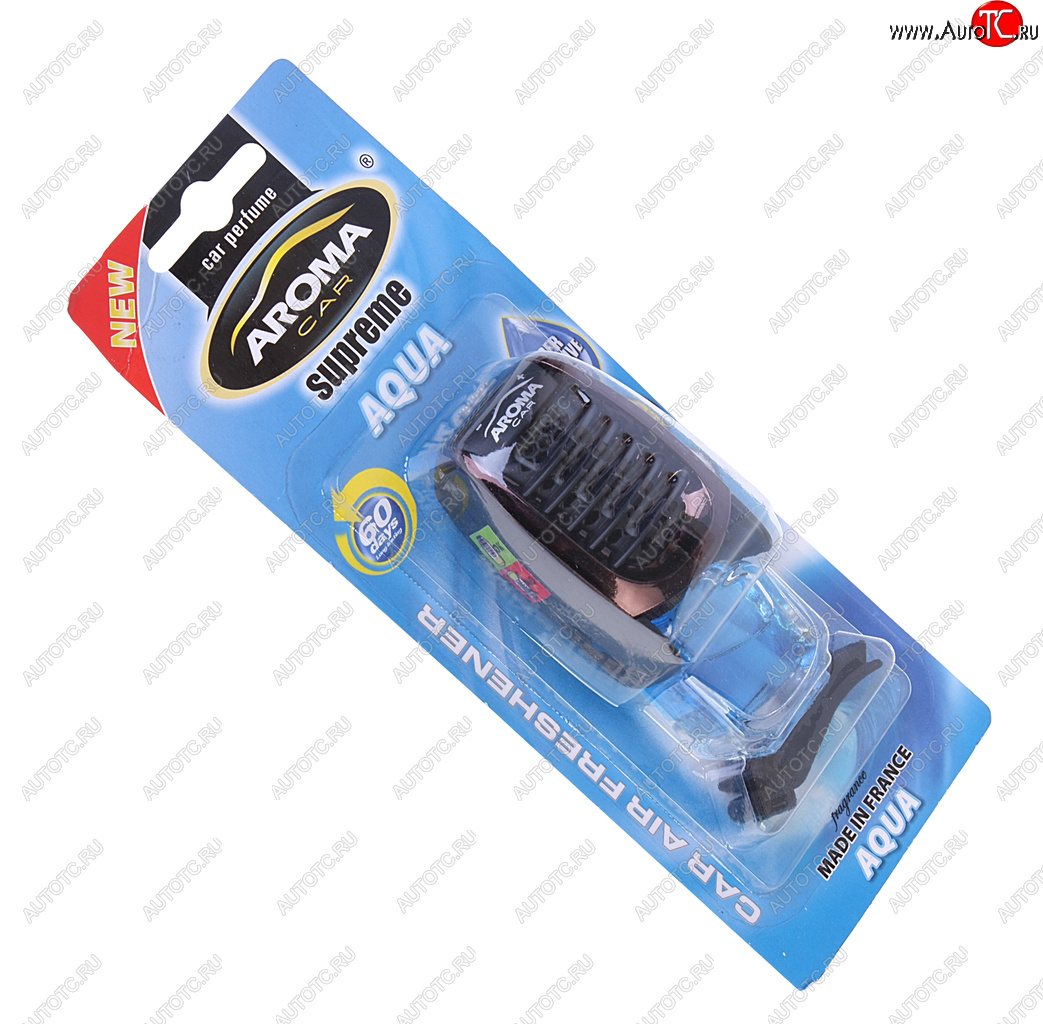 359 р. Ароматизатор на дефлектор жидкостный (аква) 7мл Supreme AROMA CAR AROMA CAR 92047 AROMA CAR 92047  с доставкой в г. Вологда