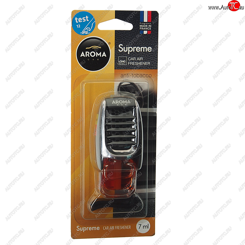 359 р. Ароматизатор на дефлектор жидкостный (антитабак) 7мл Supreme AROMA CAR AROMA CAR 92049  с доставкой в г. Вологда