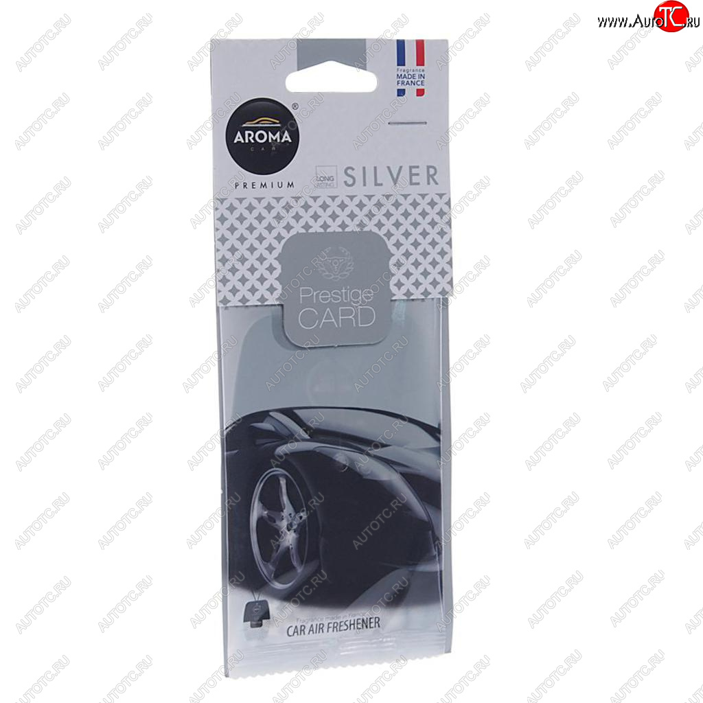 157 р. Ароматизатор подвесной пластина (парфюм) Silver Prestiged AROMA CAR AROMA CAR 92665  с доставкой в г. Вологда