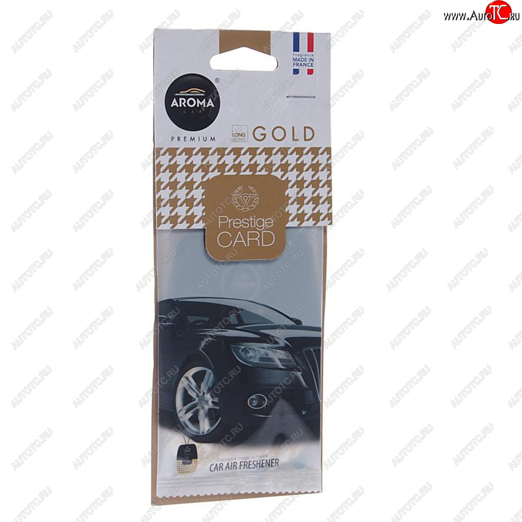 157 р. Ароматизатор подвесной пластина (парфюм) Gold Prestiged AROMA CAR AROMA CAR 92666  с доставкой в г. Вологда
