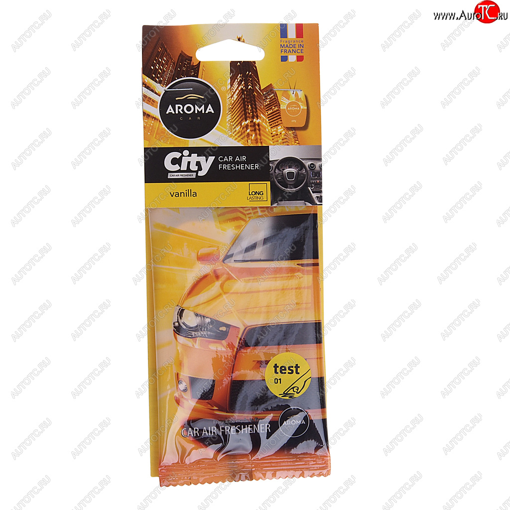 125 р. Ароматизатор подвесной пластина (ваниль) City AROMA CAR AROMA CAR 92669 AROMA CAR 92669  с доставкой в г. Вологда