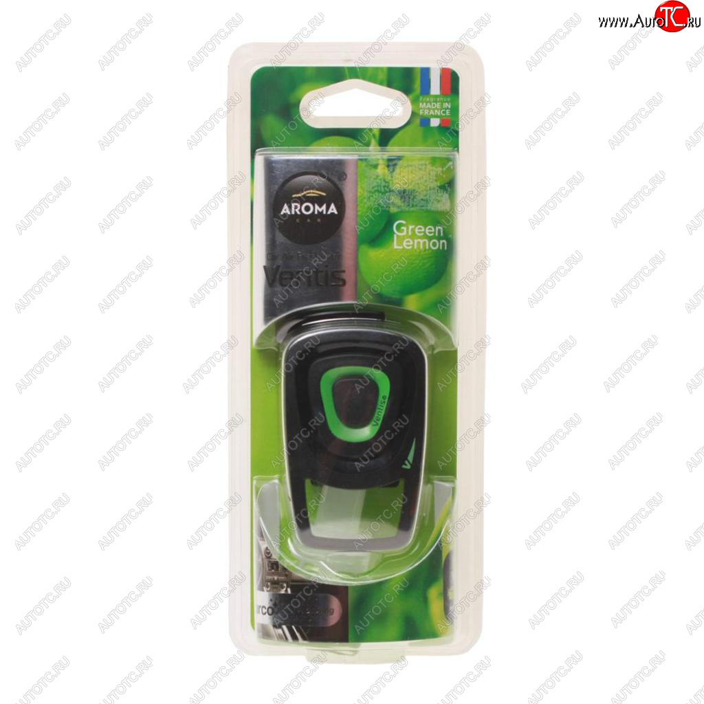 499 р. Ароматизатор на дефлектор жидкостной (зеленый лимон) 8мл Ventis AROMA CAR AROMA CAR 92916  с доставкой в г. Вологда