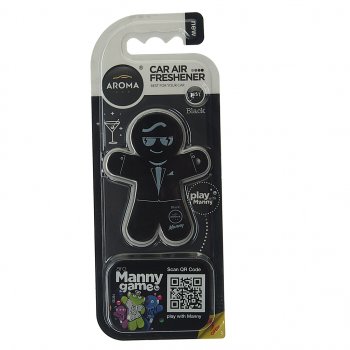 Ароматизатор на дефлектор полимерный (black) 8г Manny AROMA CAR AROMA CAR 92993