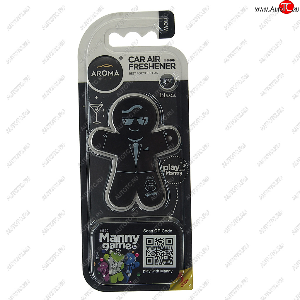 294 р. Ароматизатор на дефлектор полимерный (black) 8г Manny AROMA CAR AROMA CAR 92993  с доставкой в г. Вологда