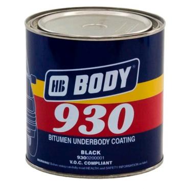Антикор для наружных поверхностей каучук черный 1л 930 BODY BODY 9300200001