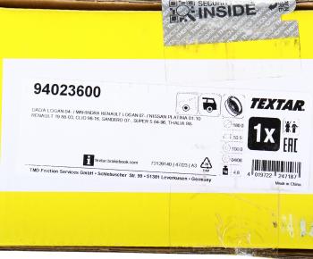 3 299 р. Барабан тормозной RENAULT Clio (98-) задний (1шт.) TEXTAR TEXTAR 94023600  с доставкой в г. Вологда. Увеличить фотографию 5