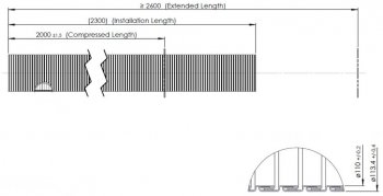 3 299 р. Гофра MAN выхлопной системы (d=110 L=2000) (цинк) E-line DINEX DINEX 94210  с доставкой в г. Вологда. Увеличить фотографию 3
