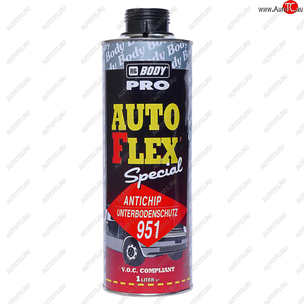 1 349 р. Антигравий черный 1л Autoflex U951 PRO BODY BODY 9510200001  с доставкой в г. Вологда