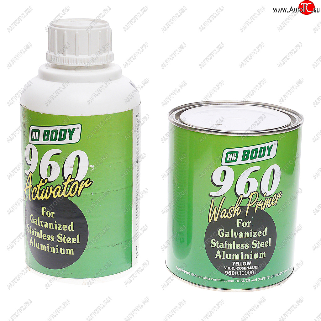 3 799 р. Грунт кислотный 960 Wash Primer 1:1 2К 1л с отвердителем Activator 1л BODY BODY 9600300001  с доставкой в г. Вологда