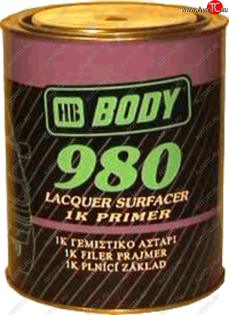 1 599 р. Грунт серый 1л P980 PRO BODY BODY 9800700001  с доставкой в г. Вологда